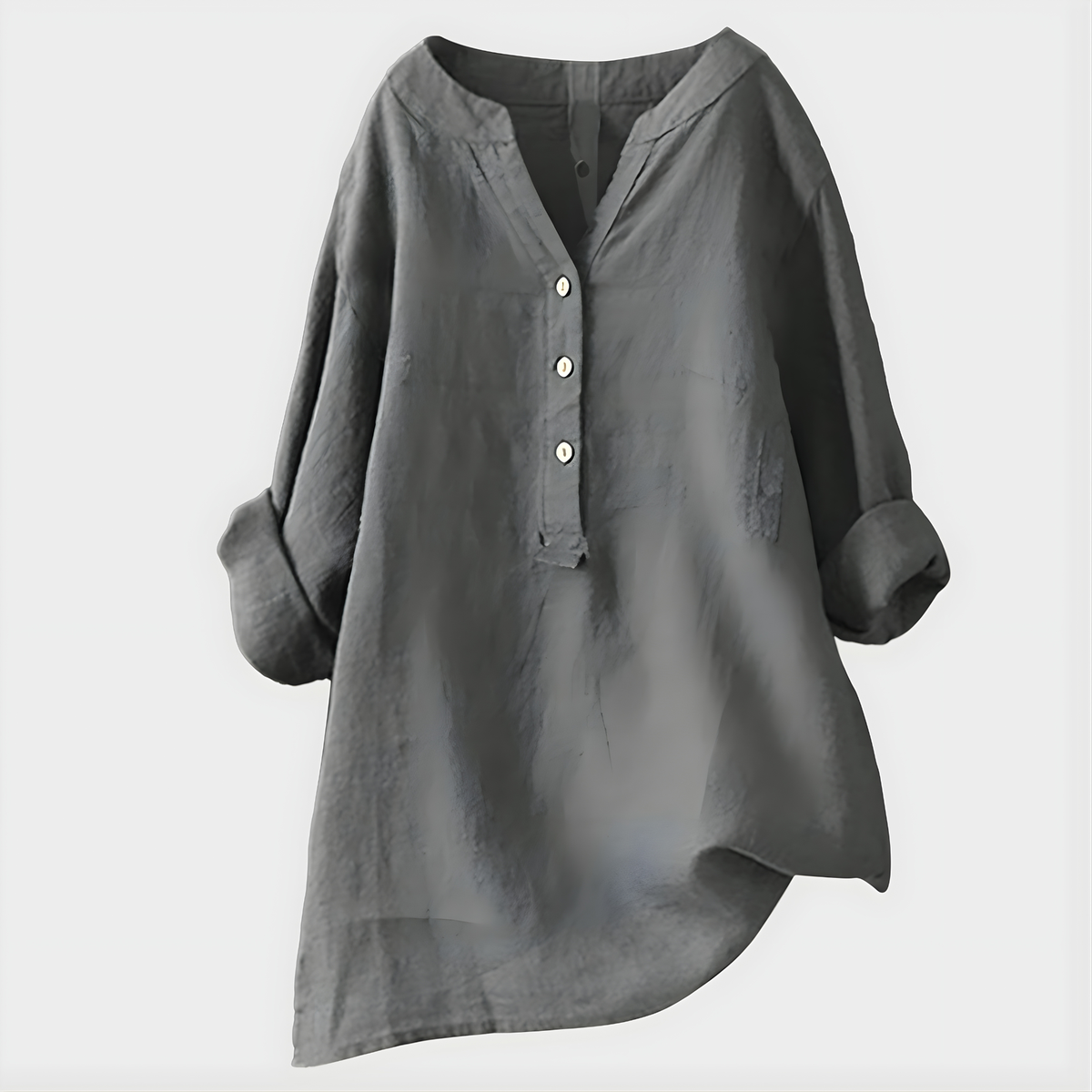 Kate Elegant Premium Material Blend V-Neck Blouse