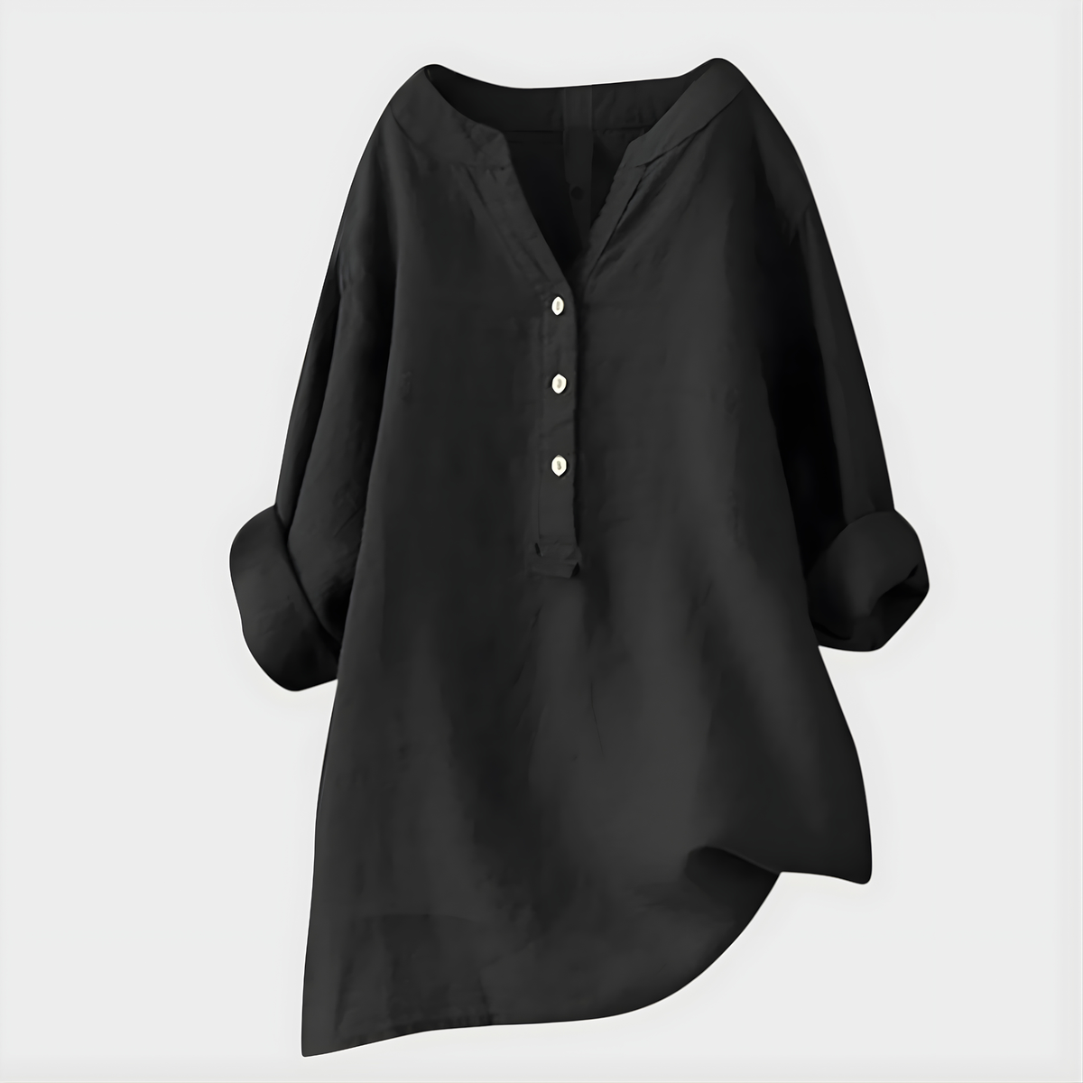 Kate Elegant Premium Material Blend V-Neck Blouse
