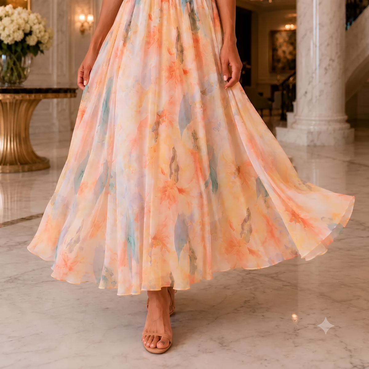 Fiona Soft Halter Midi Dress