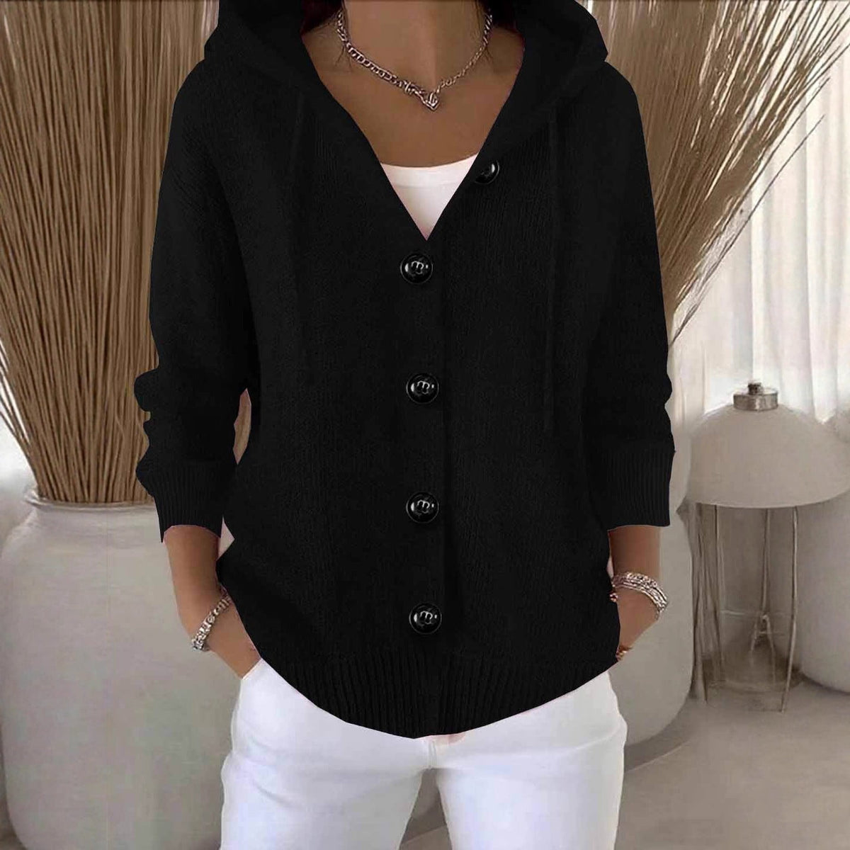 Dorothy Cozy Hooded Cardigan